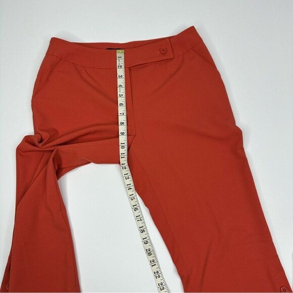 Insight NY Women's Orange Mid-Rise Straight Leg Business Casual Pant 6/W31/L20.5 - Picture 10 of 12